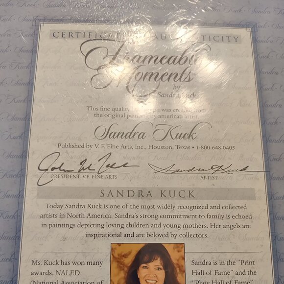 "A Sister's Touch" Lithograph Sandra Kuck Original Print - Picture 2 of 9